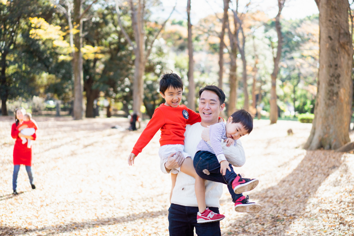 代々木公園での出張家族写真撮影